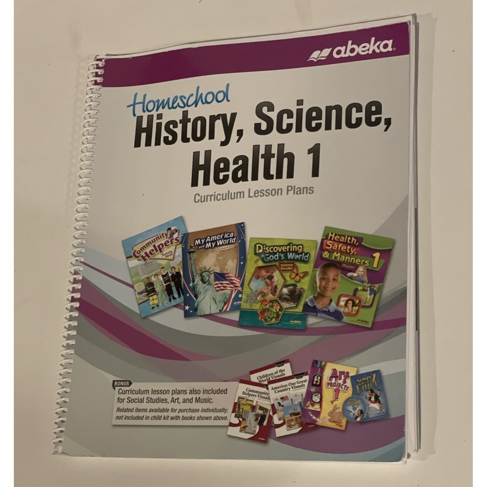 Abeka Homeschool History Science Health 1 Curriculum Lesson Book